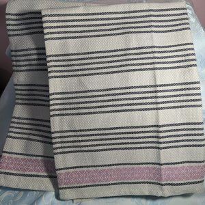 Luxurious Thick European Tea/Guest Towels Cotton Portugal Set 2 Pink/Charcoal